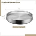 thumbnail image 4 of Stainless Steel Chilled Serving Tray, 11.2 Inches Cold Serving Tray Platter with Ice Chamber, Shrimp Cocktail Serving Dish Tray, Chilled Serving Dish for Party Fruit Food Buffet, 4 of 5