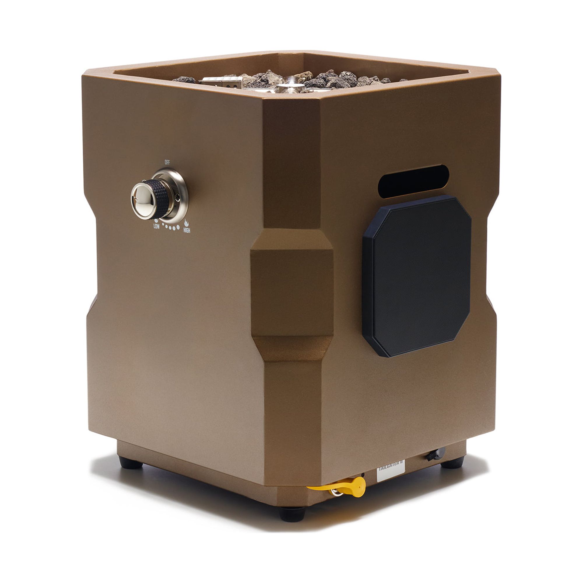 Ukiah Co Tailgater II Portable Wireless Fire Pit with 2.1 Sound System, Bronze