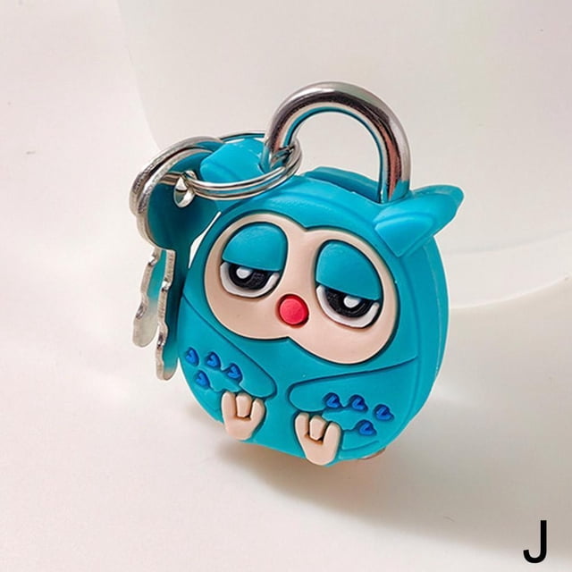 Cartoon Small Padlock Suitcase Lock Drawer Lock Metal Gym Wardrobe Lock Student Dormitory Cartoon Small Padlock