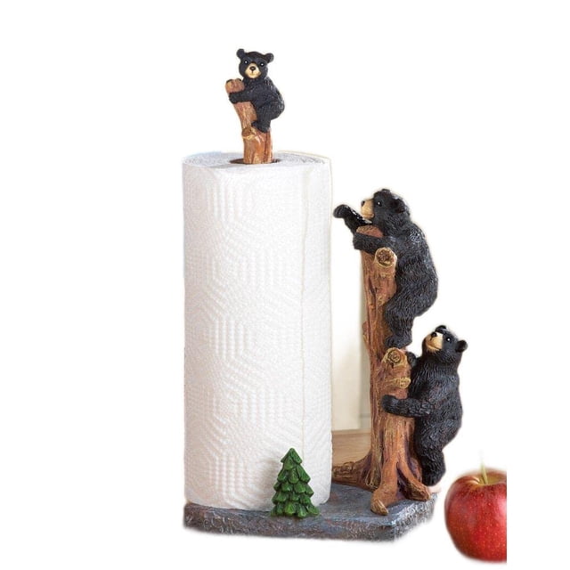 Soporte para toallas de papel Collections Etc Northwoods Bears Resin