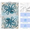 thumbnail image 5 of Octopus Blue Microfiber Kitchen Towel, Coastal Starfish Nautical Anchor Flower Soft Absorbent Dish Towels, Quick Drying Washable Dishcloths for Kitchen Cleaning, Drying Dishes, 18x28 Inches, 5 of 9