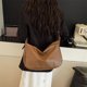 thumbnail image 4 of Bolsa de hombro para mujer caqui, bolsa de mensajero, moda casual, tamaño S, 4 of 6