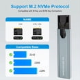 thumbnail image 4 of Carcasa para SSD M2 NVMe , Adaptador SSD M.2 A USB Tipo C, Carcasa Externa USB 3.1 de 10 Gbps, Compatible con M y B., 4 of 5