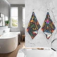 thumbnail image 6 of Dreamtimes Mexican Floral Bird Patterned Hand Towels 2 PCS, Cotton Bath Towel for Drying Face Hands Body Decorative Water Absorbent Lightweight Towels for Bathroom Ktichen Travel Gym,16"x28", 6 of 7