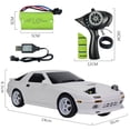 thumbnail image 4 of Sport Racing 1:18 RC Drift Car – 2.4GHz 2WD Remote Control – 10km/h High Speed – LED Lights – Rechargeable Battery – For Kids & Adults – Color: LD1802 White, 4 of 5