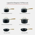 thumbnail image 2 of Lagostina Eleganza Ceramic Non-Stick 10pc Cookware Set​, 2 of 9