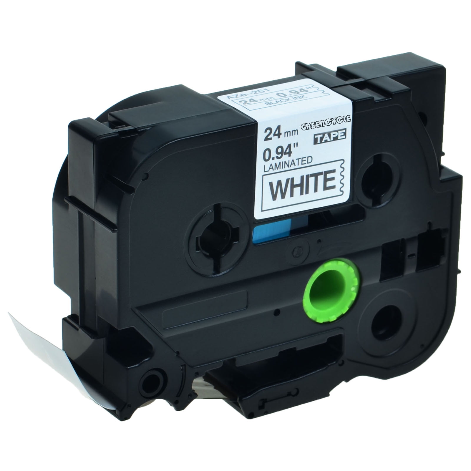 Black on White Label Tape Compatible for Brother TZ Tze 251 Tze-251 P-Touch 24mm