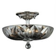 thumbnail image 3 of Mansfield Collection 4 Light Chrome Finish and Clear Crystal Bowl Semi Flush Mount Ceiling Light 16" Medium, 3 of 3