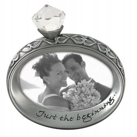 - Malden International Designs Wedding Celebrations Diamond Ring Picture Frame, 2x2, Silver