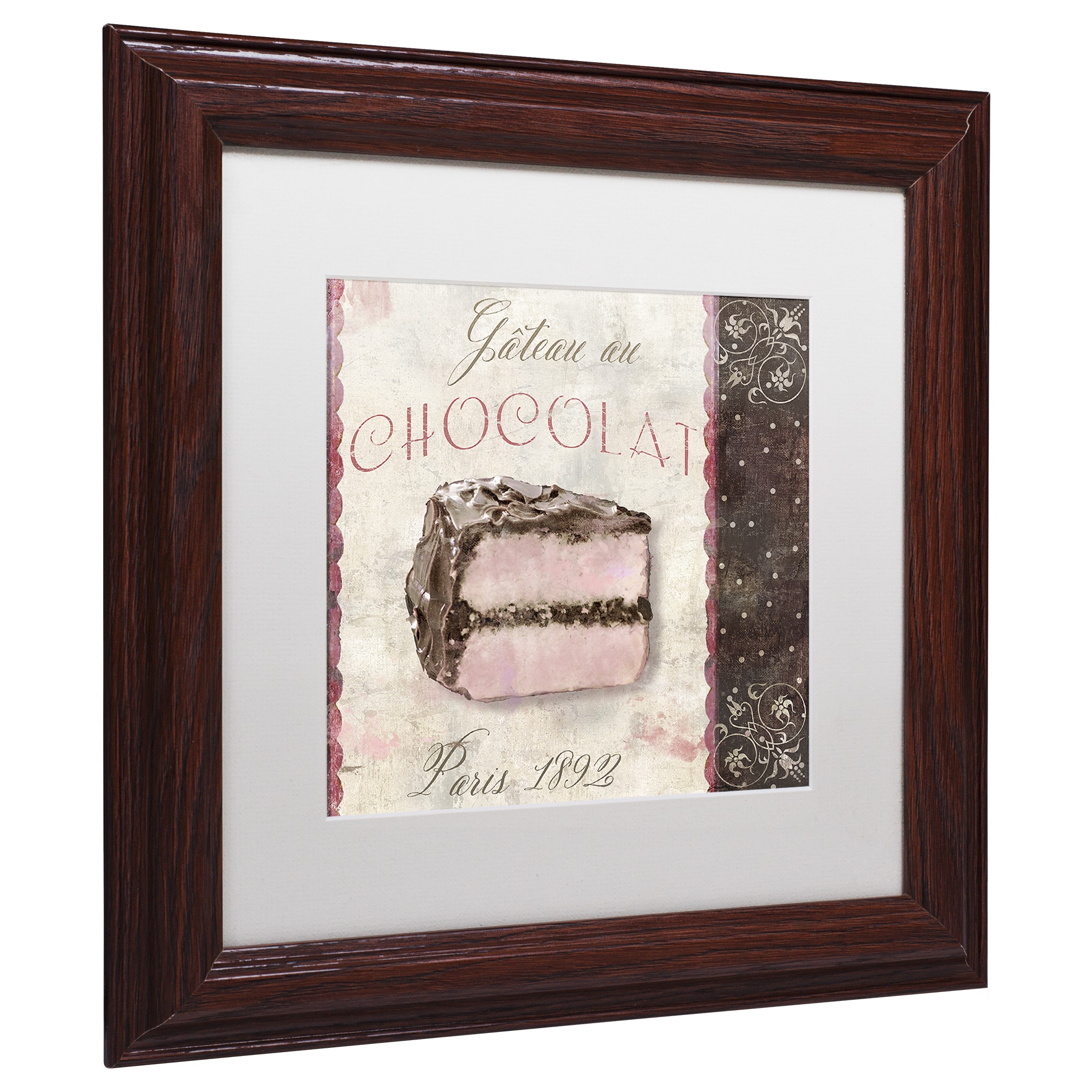 Trademark Fine Art "Patisserie XI" Canvas Art by Color Bakery White Matte, Wood Frame
