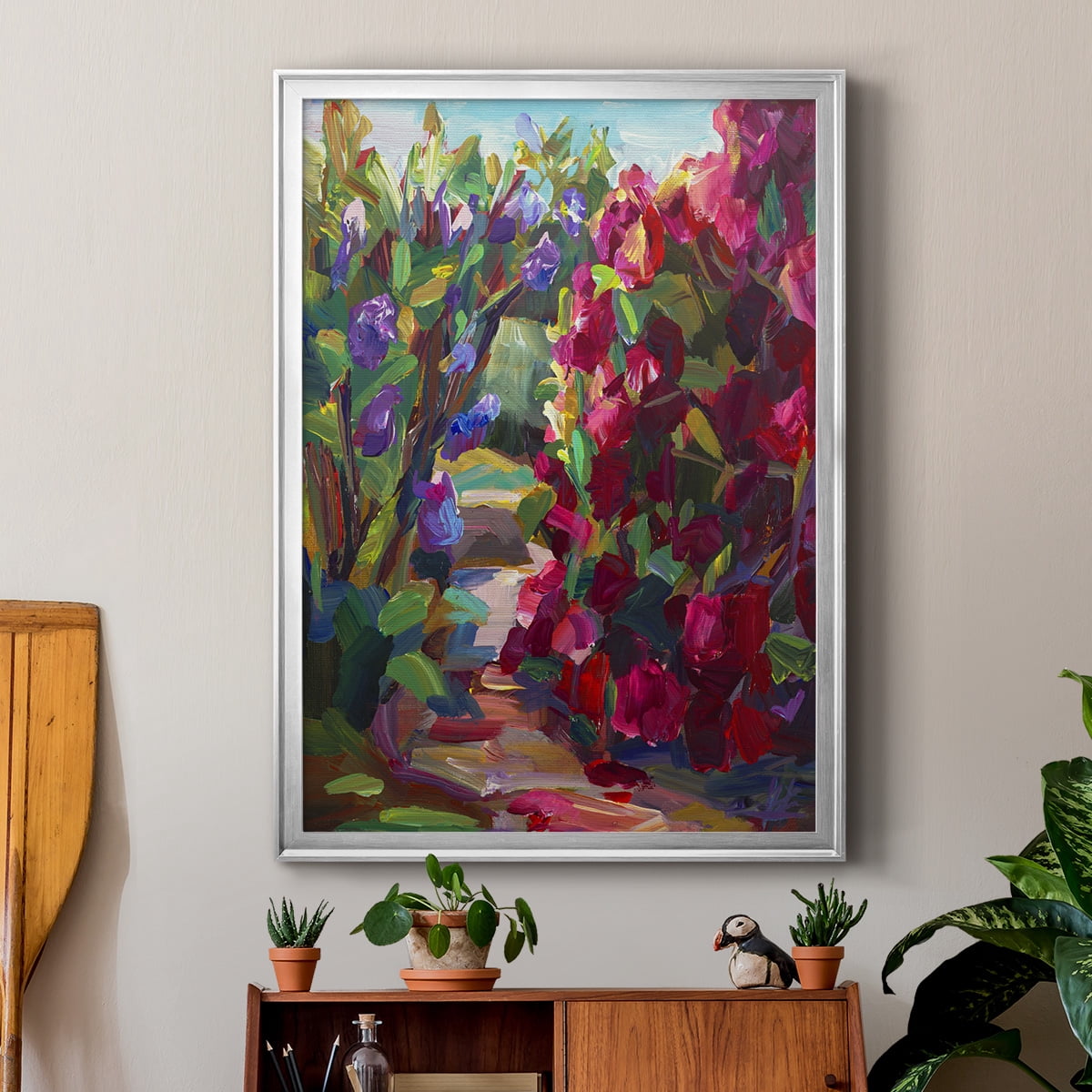 Lilacs & Rhodies Premium Framed Print - Ready to Hang