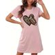 thumbnail image 1 of Camisón corto de mujer, vestido de largo medio con estampado de moda, camisón corto extragrande de mujer, camisón de manga corta con estampado de pecho a la moda, camisón de mujer, 1 of 6