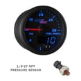 thumbnail image 3 of MaxTow | Black & Blue Double Vision Series 3 Gauge Diesel Truck Set with 60 PSI Boost, 1500F EGT Pyrometer & 30 PSI Fuel Pressure Gauges, 3 of 4