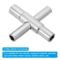 thumbnail image 5 of REGALWOVEN 4 Way Sillcock Key, 2 Pack Multi-Functional Universal Cross Water Key, 5 of 6