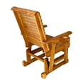 thumbnail image 5 of Innovaze Wooden Patio Glider for One Person with Cupholders, Heavy Duty 600 lbs, All-Weather Resistant (Teak Tone), 5 of 9