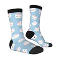 thumbnail image 2 of Goofa Cartoon Sushi Printed Men's Crew Socks, Soft Durable Breathable Moisture-Wicking with Odor Control Cotton socks, 2 of 9