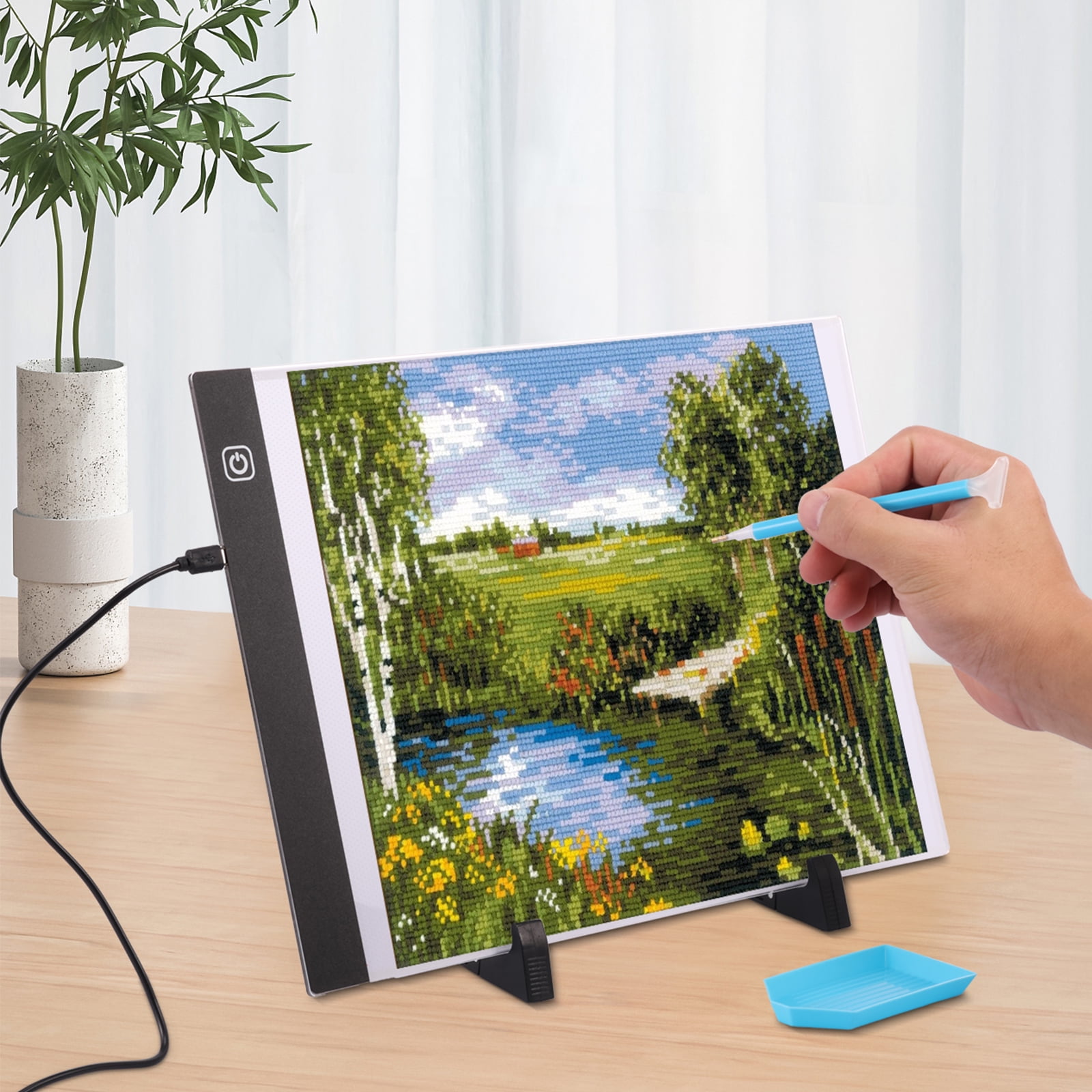 Diamond Light Pad Kit Adjustable Portable Diamond Art Paintings Accessories Convenient Diamond Art Kits Pretty Diamond Paint Kit for Adults Kids