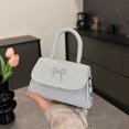 thumbnail image 4 of Bolso bandolera pequeño cuadrado con lazo estilo occidental, sencillo y de alto valor, estilo occidental, para mujer, 2025, 4 of 5