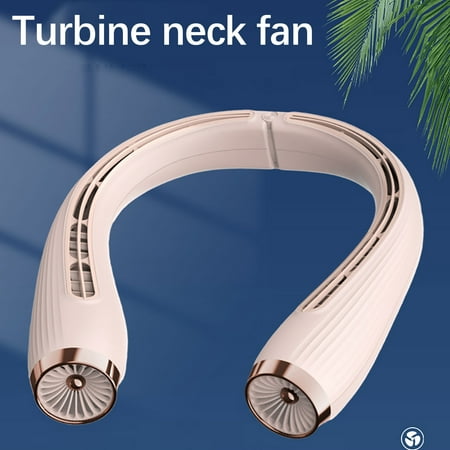 

Rkwlnn Fans On Clearance Portable Neckfan Hands Bladeless Fan Personal Fan 3 Speeds Adjustment Headphone Design Rechargeable Usb Powered Neckfan For Outdoor Indoor