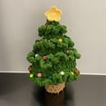 thumbnail image 4 of Kit De Ganchillo Para árbol De Navidad, Manualidades Todo En Para Principiantes, Relleno De Hilo Suave, Kit De Bricolaje De Ganchillo Para árbol De Navidad De Algodón Para, 4 of 7