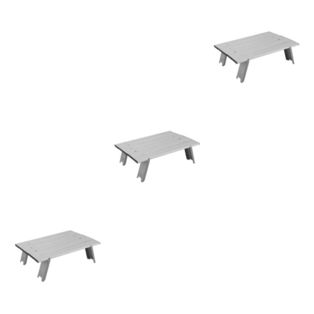 Youkk Outdoor Table Wide Application For Camping And Picnics Compact And Portable Folding Picnic Table silver 3Set