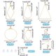 thumbnail image 3 of 380 piezas, 16 juegos, 5 estilos, kits para hacer aretes de aro de latón con cuentas, aretes colgantes de alambre dorado con gancho de hierro y cierres de silicona., 3 of 6