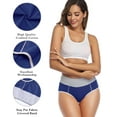 thumbnail image 4 of wirarpa Underwear for Women High Waist Briefs Ladies Plus Size Panties 4 Pack Sizes 5-10, 4 of 5