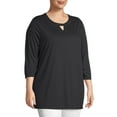 thumbnail image 2 of Just My Size Lightweight Keyhole Tunic (Women's Plus) 1 Pack, 2 of 6