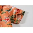thumbnail image 6 of SSLR Big Boys Flamingos Hawaiian Shirt Button Down Shirt Short Sleeve Luau Shirt for Kids, 6 of 8