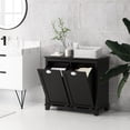 thumbnail image 2 of Bathroom Hamper | Front Tilt-Out for Large Laundry Storage | Painted MDF for Smooth Surface | Anti-Toppling Design for Security, 2 of 6