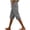 Gray, variant on UAMVSH Bermuda Shorts for Women Knee Length Casual Drawstring Linen Shorts Button Side Split Summer Beach Shorts with Pockets