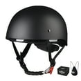 thumbnail image 1 of AHR German Style Half Face Motorcycle Helmet DOT Bike Chopper Cruiser Scooter, 1 of 9