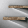 thumbnail image 6 of Posh Pollen - Hollow Floating Shelf, Hidden Bracket, Mango Wood, Heavy Duty, Wall Mounted Shelf, 54Wx12D, Light Wash, 6 of 8