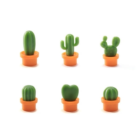 

Kitchen Post-It Notes Cactus Magnet Sticky Notes Refrigerator Magnet Cartoon Magnetic Stickers
