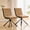 Brown/Black, variant on LLappuil Dining Chair Set of 2, 2 Piece Puffy Bubble Kitchen Dining Chair with with Metal Legs, Tufted Velvet 360° Swivel Accent Chair for Dining Room, Kitchen, Living Room