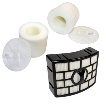 HQRP Filter Kit for Shark APEX AX950, AX951, AX952 DuoClean Powered Lift-Away Vacuum, XHF650 XFF650 Replacement (HEPA   2xFoam&Felt Filters)