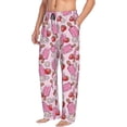 thumbnail image 2 of Xecao Strawberry Popsicle Men's Straight Lounge Pajama Pants: The Ultimate in Comfortable Sleepwear, 2 of 9