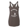 thumbnail image 2 of Wild Bobby, Can't Work Today My Arm Is In A Cast, Fishing, Women Tri-Blend Racerback Tank Top, Brown, Small, 2 of 5