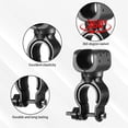 thumbnail image 3 of NOGIS 2 Pcs Cane Holder for Walker, Universal 360 Degree Rotatable Crutch Stick Bracket Accessories Cane Holder for Drive Rollator Wheelchair Accessories for Wheelchair Rollator, Black, 3 of 7
