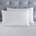 thumbnail image 6 of Superior Fieldstone Embroidered Cotton Bed Sheet Set, Queen, White/Silver, 6 of 11