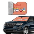 thumbnail image 4 of Disketp Windshield Sun Shade, Car Sun Shade For Front Window Lgbt Gnome Sunshades Sun Visor Protector Blocks Uv Rays Foldable, 4 of 9
