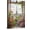 Frame-style, variant on Paris Eiffel Tower Canvas Wall Art, French Balcony Window View with Red Roses and Pink Flowers, Scenic Romantic Wall Decor for Living Room Bedroom