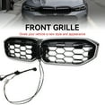 thumbnail image 3 of Diamond Gloss Black Front Kidney Grille Mesh Fit for BMW 3 Series G20 G28 2023-2024, 3 of 5