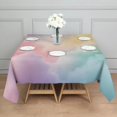 thumbnail image 3 of Dreamy Pastel Sky Square Tablecloth,Waterproof Square Table Cover,Wipeable Spillproof Washable Table Cover for Home Kitchen Party Decor 60"x60"(152x152cm), 3 of 6