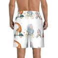 thumbnail image 3 of Naloa Animals in Transport Men's Beach Shorts, Surfing shorts, Swim trunks, Quick Dry Swim Trunks for Surfing Beach Fun - X-Large, 3 of 9