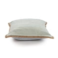 thumbnail image 5 of Laddha Home Designs Hand Woven Solid Square Throw Pillow - 20" - Blue and Tan - Set of 2, 5 of 8