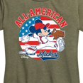 thumbnail image 2 of Disney - Americana - Mickey Americana Baseball - Women's Short Sleeve Graphic T-Shirt, 2 of 5