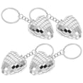 thumbnail image 1 of Here's a refined and engaging product description for your **4pcs Disco Heart Shaped Keychain Charm**:\n\n \n\n✨ **Disco Heart Keychain Charms 4pcs Set**, 1 of 5
