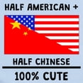 thumbnail image 2 of CafePress - Half Chinese 100% Cute Body Suit - Baby Light Bodysuit, Size Newborn - 24 Months, 2 of 4