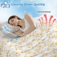 thumbnail image 3 of Yellow Spring Floral Cooling Blanket,Lightweight Breathable Summer Throw Blanket with Double Sided Cold Effect,Elegant Watercolor Summer Botanical Picnic Blankets Bed Sheet for Hot Sleepers 60"x80", 3 of 8